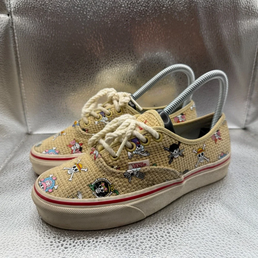 Size 3.5M/5W Vans One Piece Authentic Nami Straw Hat Crew Unisex Sneakers 500714